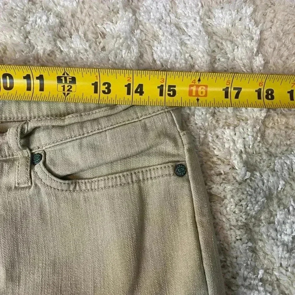 Women's Bestow UM Khaki Tan Jeans Size 14 Straight Bootcut - Picture 9 of 10